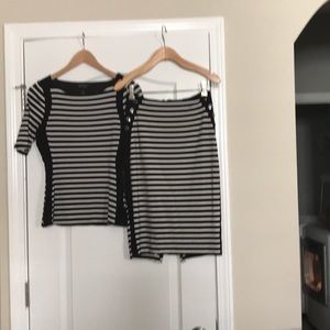 Top with matching skirt